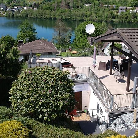 Exklusive Ferienwohnung 'Agger-Blick' Mit Grosser Seeblick-Terrasse & Sauna Gummersbach Bagian luar foto