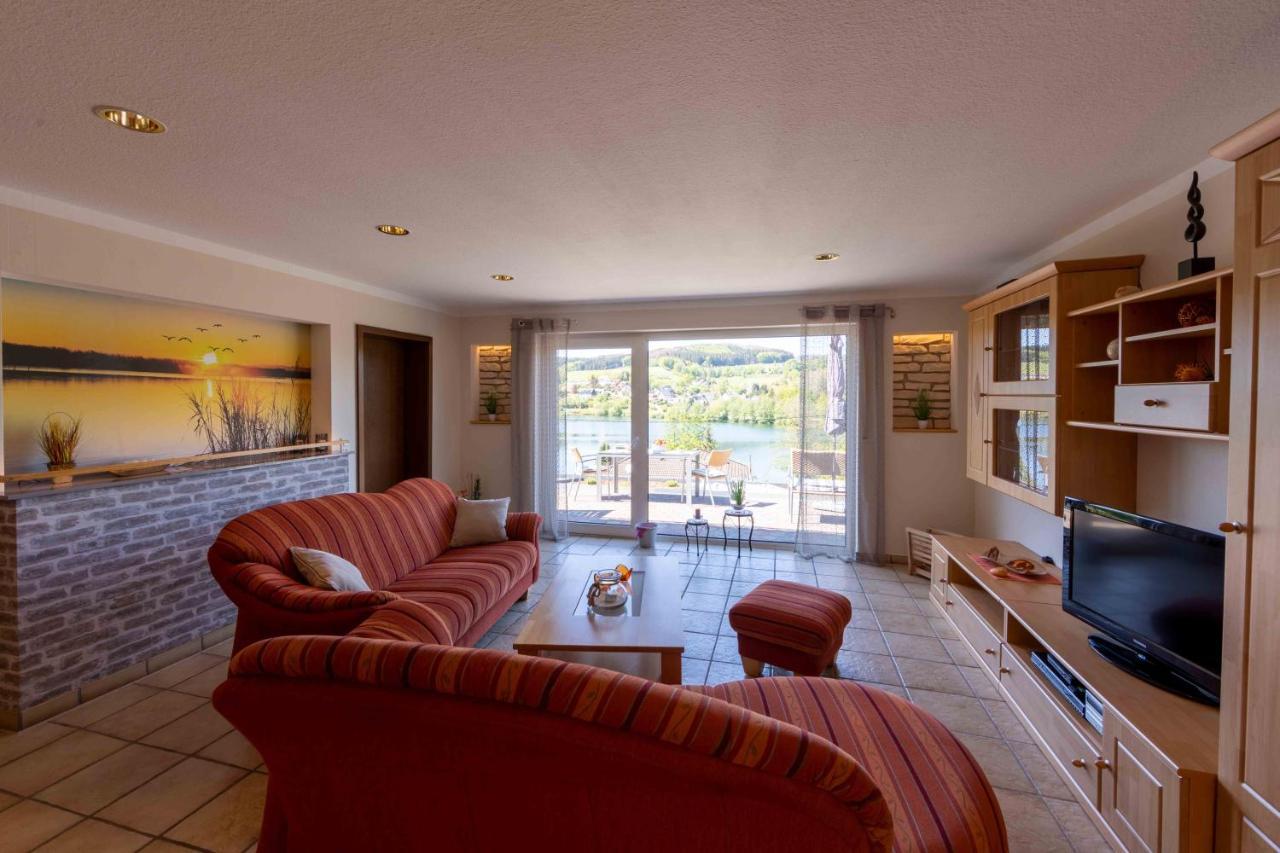Exklusive Ferienwohnung 'Agger-Blick' Mit Grosser Seeblick-Terrasse & Sauna Gummersbach Bagian luar foto