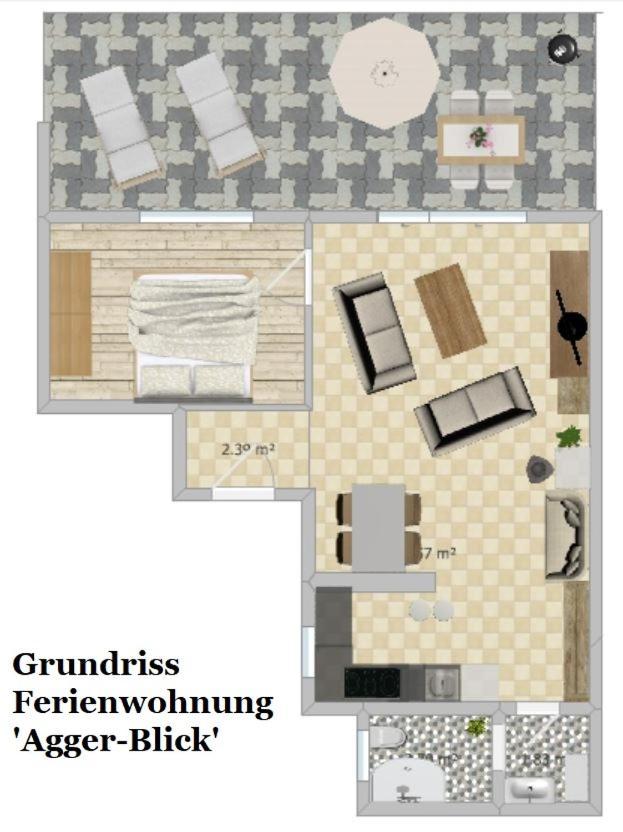 Exklusive Ferienwohnung 'Agger-Blick' Mit Grosser Seeblick-Terrasse & Sauna Gummersbach Bagian luar foto