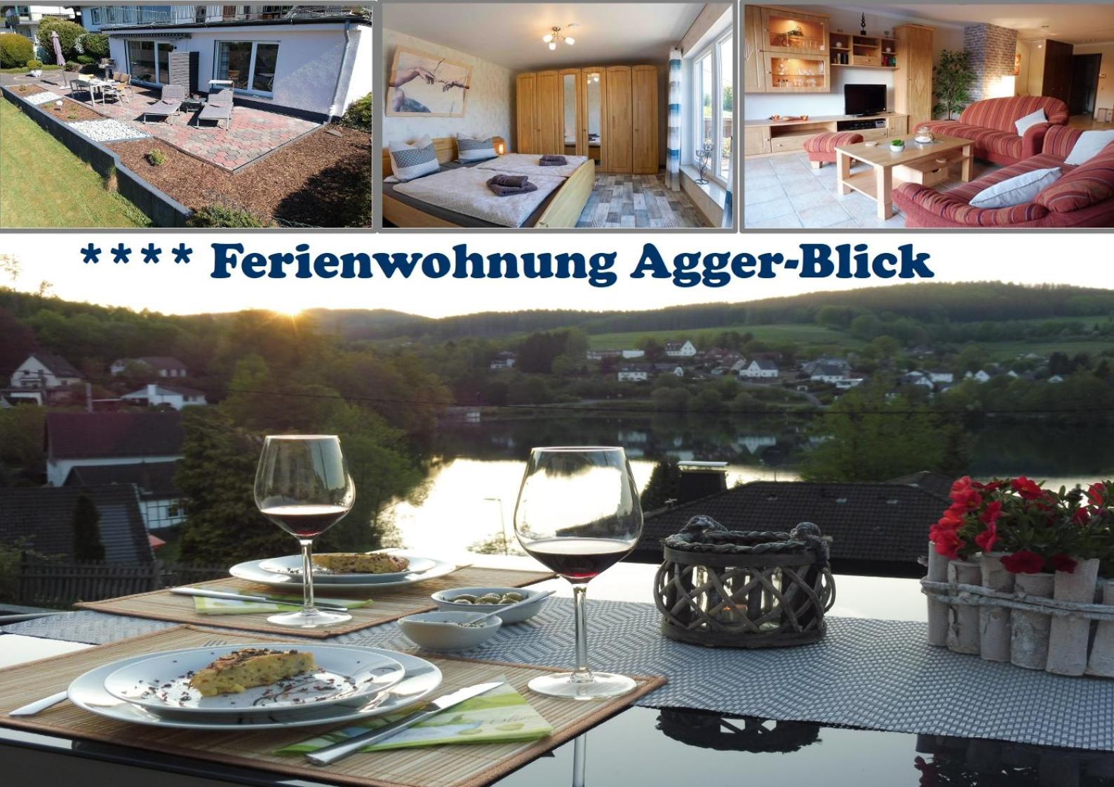 Exklusive Ferienwohnung 'Agger-Blick' Mit Grosser Seeblick-Terrasse & Sauna Gummersbach Bagian luar foto